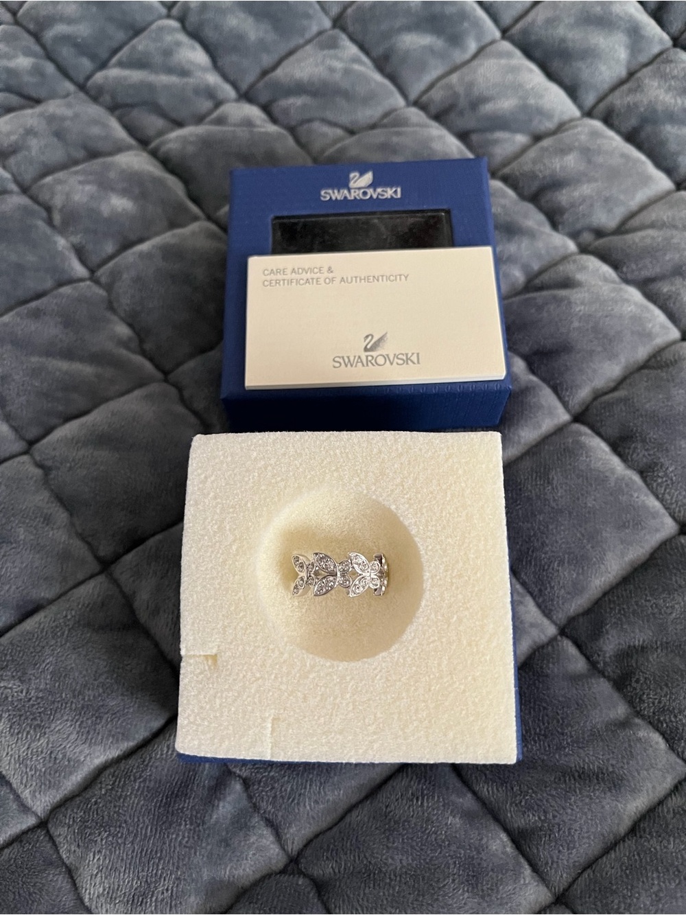 Swarovski Butterfly Ring with Certificate of Authenticity